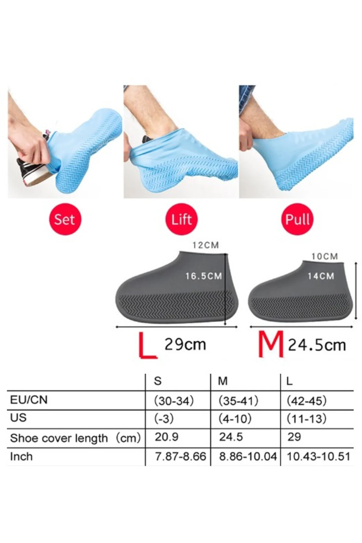 Su Geçirmez Ayakkabı Kılıfı M Beden