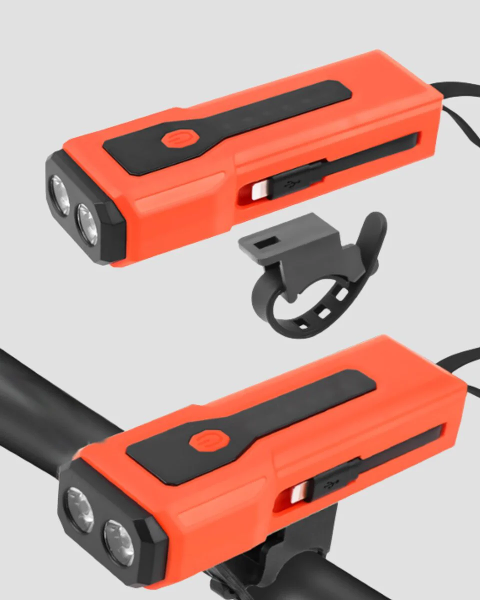 Su Geçirmez Bisiklet Işığı 5000 mAh Powerbankli Ön Far - 600 Lümen Güvenlik Ekipmanı