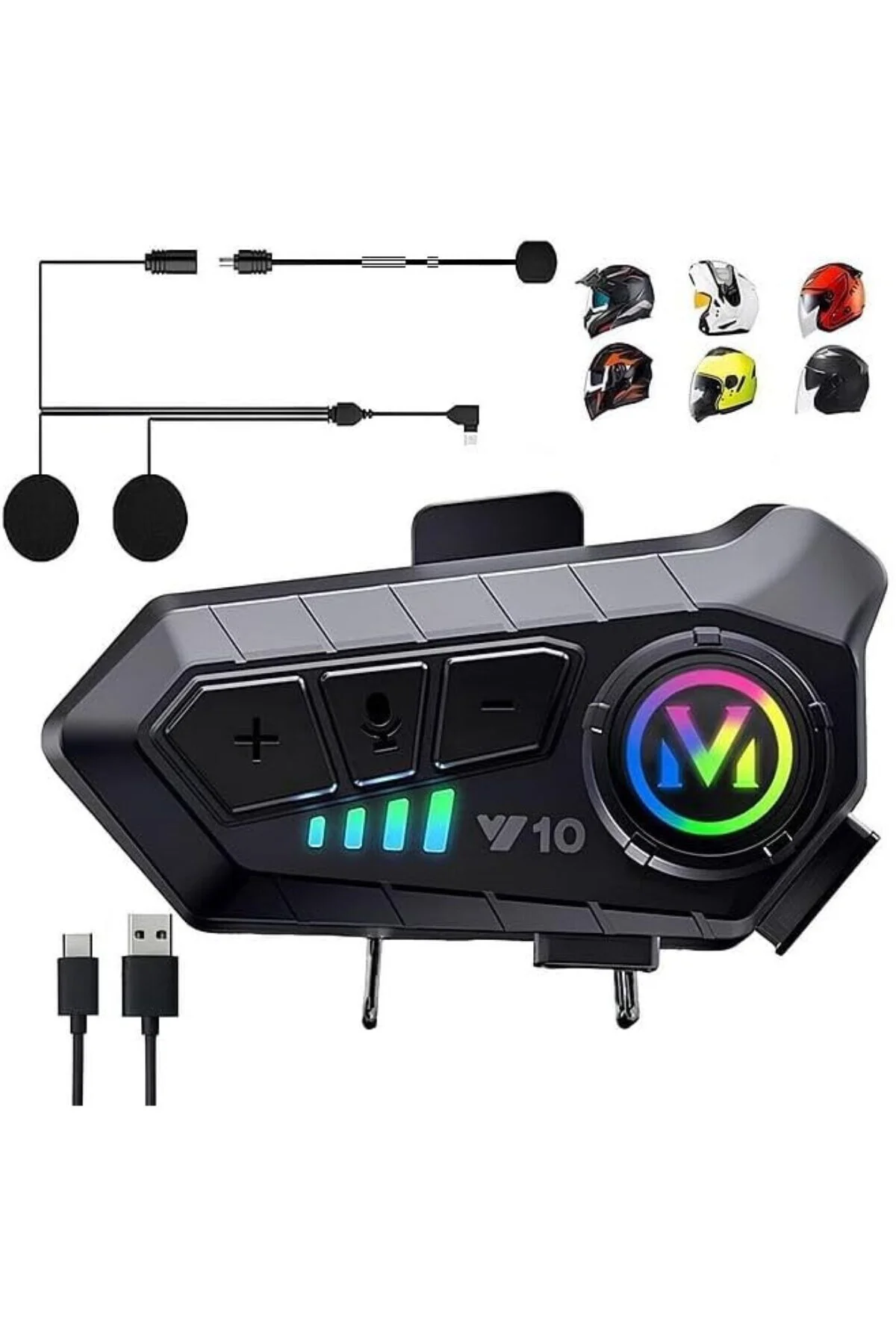 Su Geçirmez Bluetooth Kask Kulaklığı Motosiklet İntercom 2000 mah Su Geçirmez Bluetooth Kask Kulaklığı Motosiklet İntercom 2000 mah
