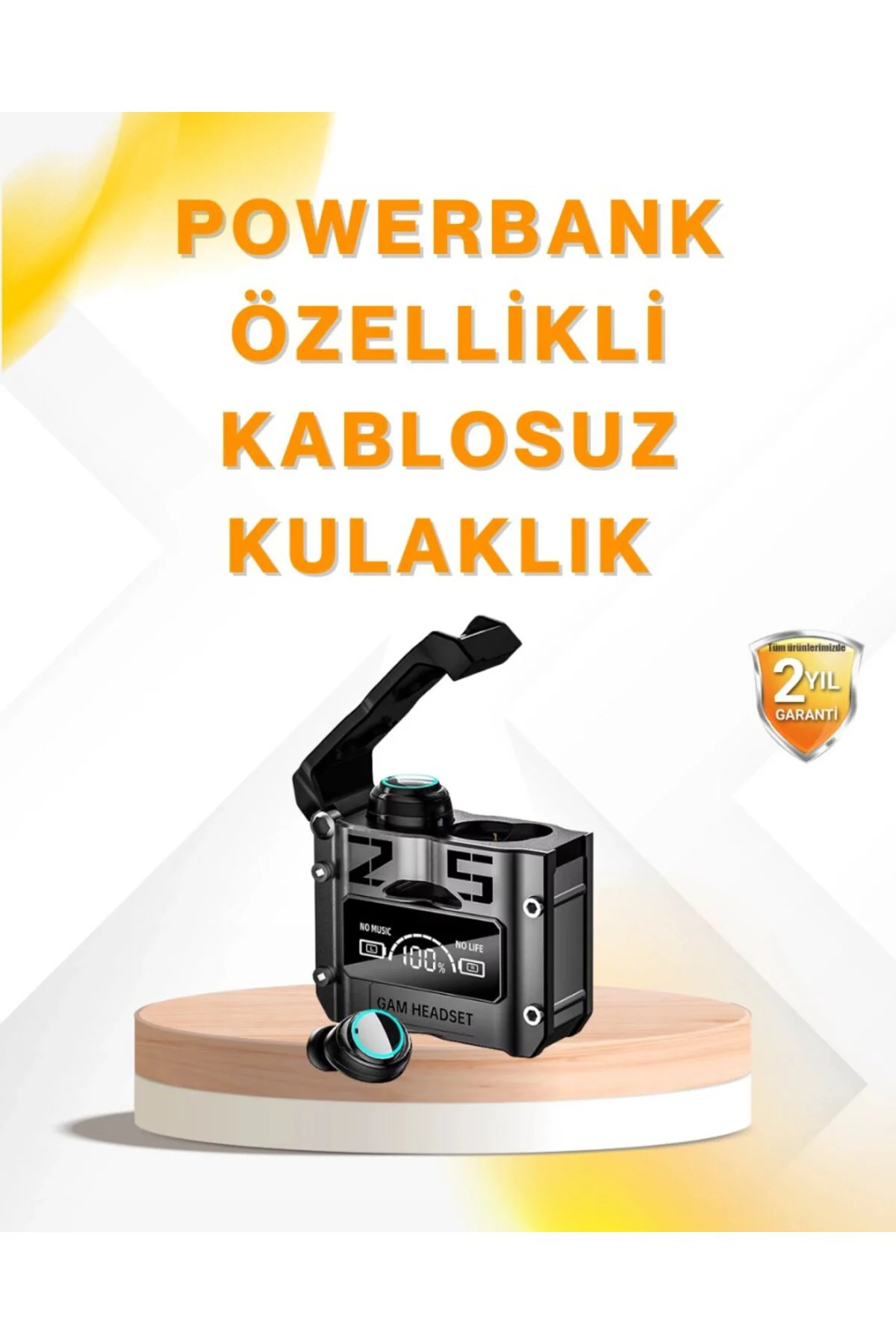 Su Geçirmez Bluetooth Kulak İçi Kablosuz Kulaklık 400mah Pil