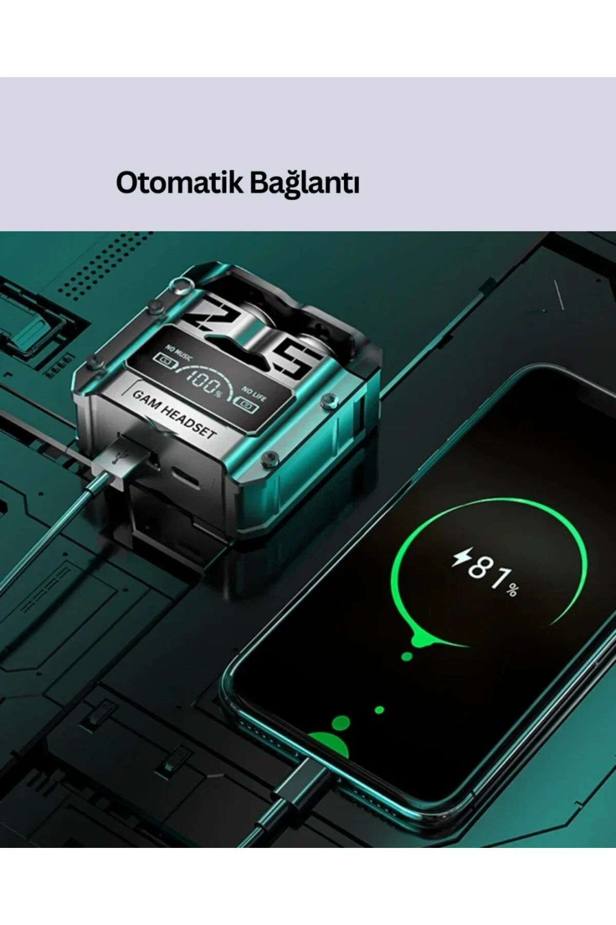 Su Geçirmez Bluetooth Kulak İçi Kablosuz Kulaklık 400mah Pil