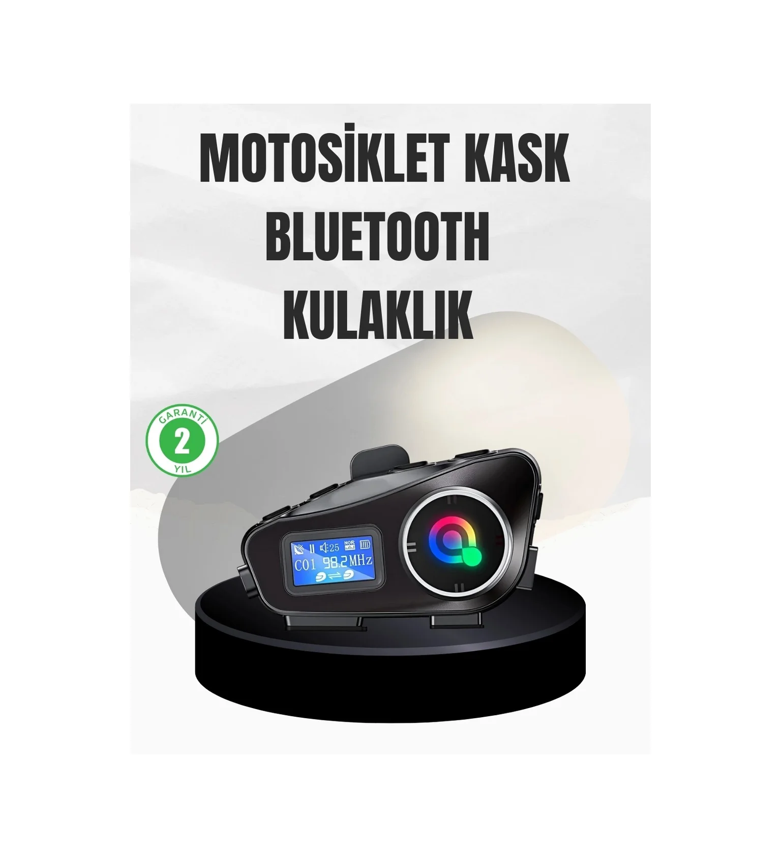 Su Geçirmez Bluetooth 5.3 Kask Kulaklığı 1000mah Bataryalı