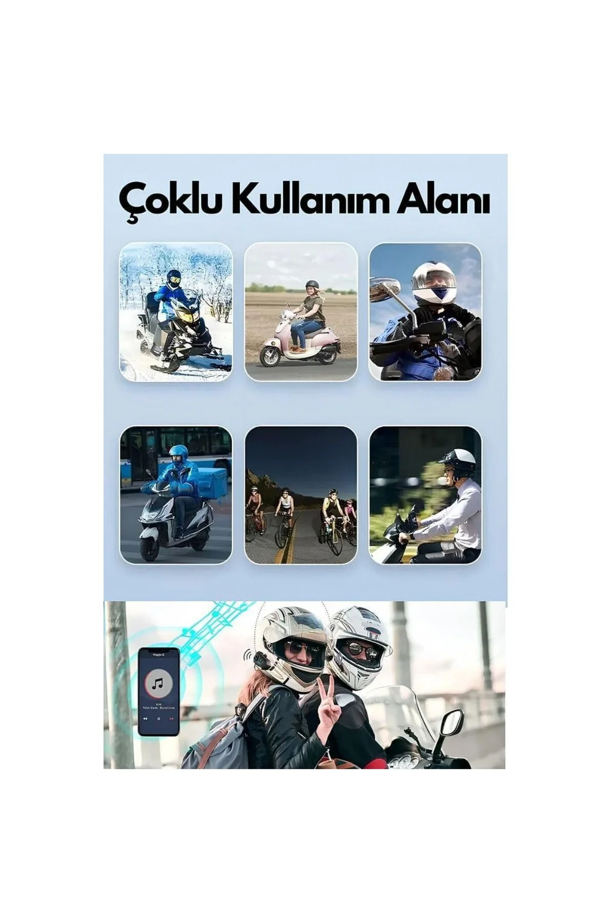 Su Geçirmez Bluetooth Kask Kulaklığı Motosiklet İntercom 2000 mah Su Geçirmez Bluetooth Kask Kulaklığı Motosiklet İntercom 2000 mah