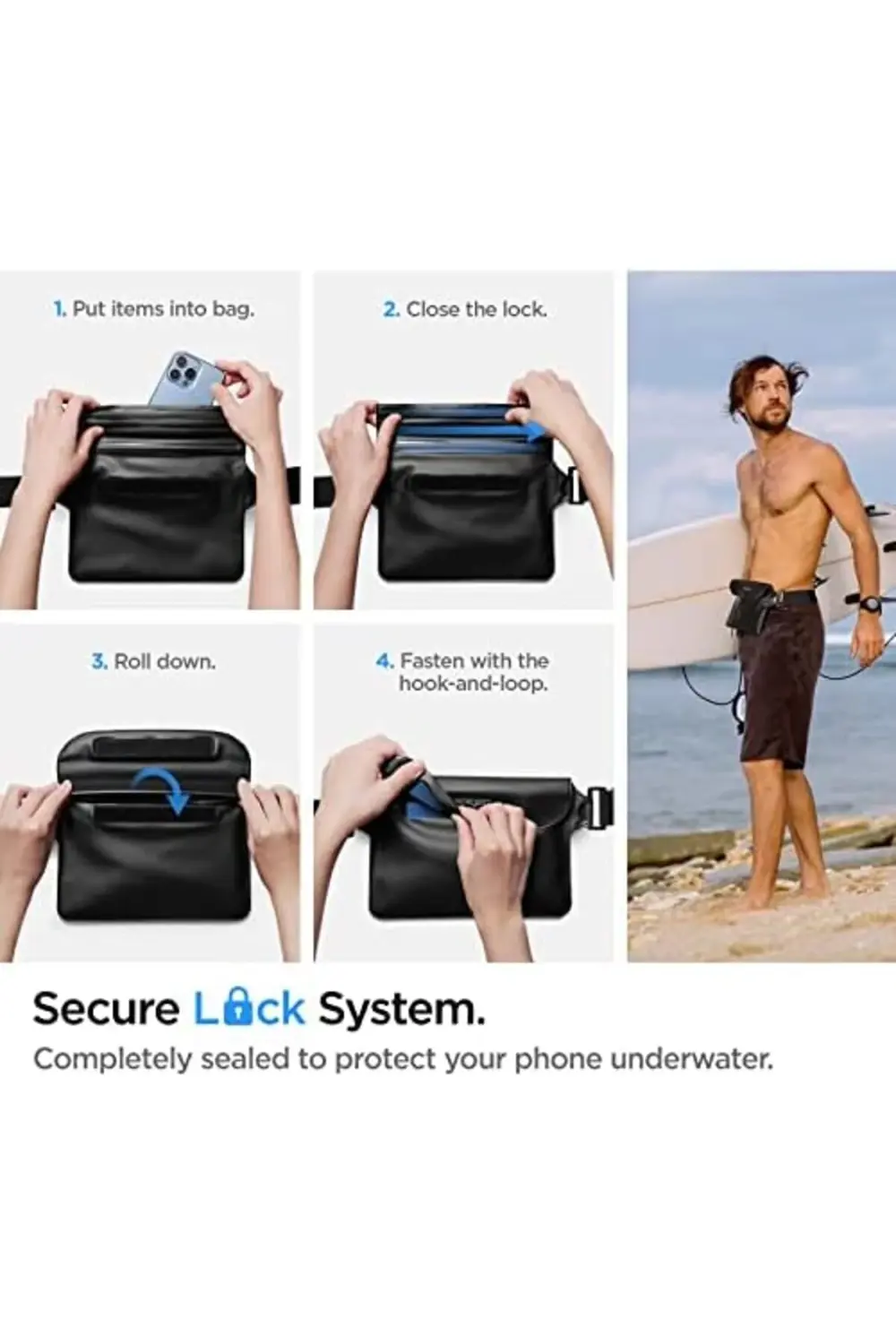 Su geçirmez çanta, bel çantası, kemer çantası, cep telefonu kılıf