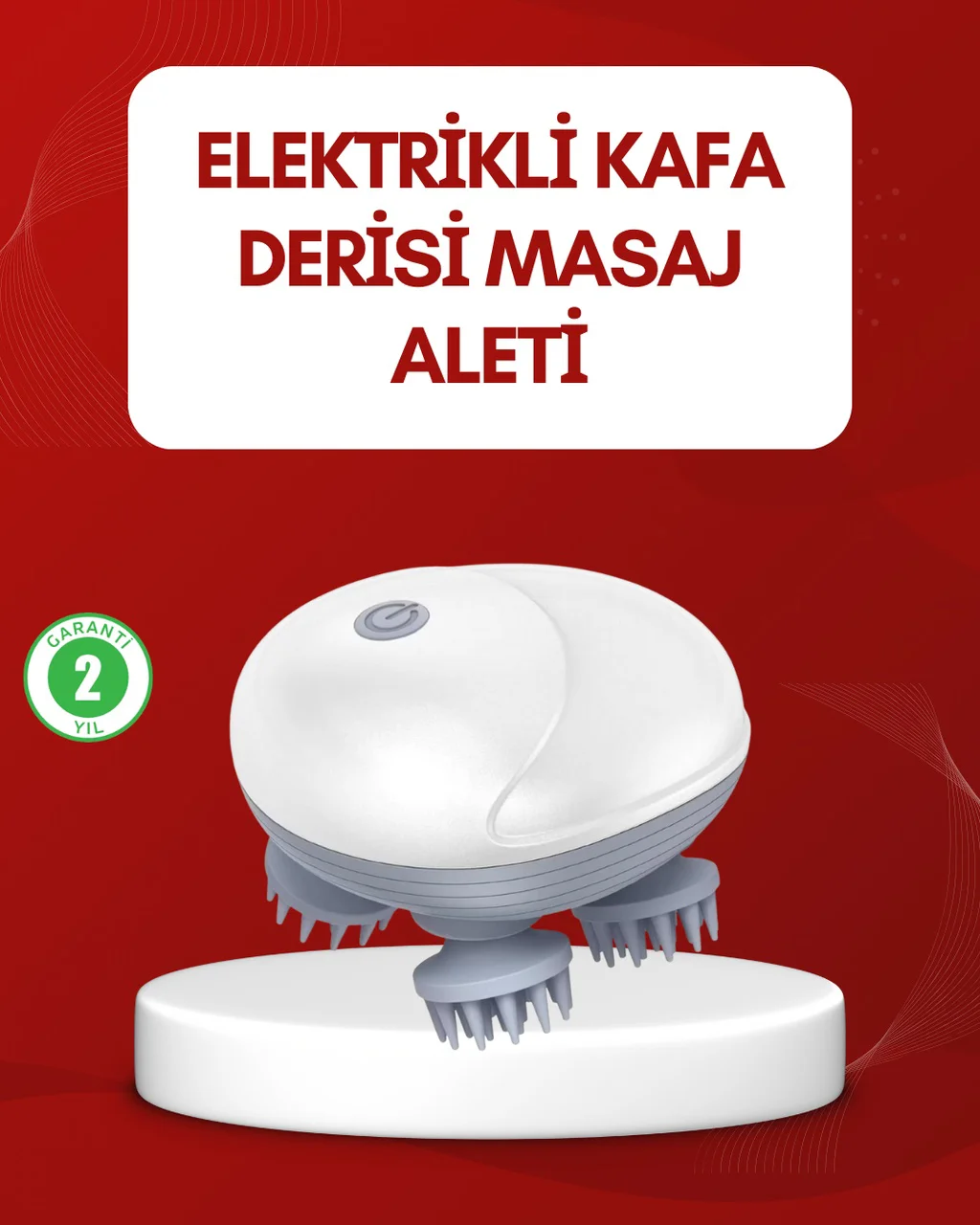 Su Geçirmez Elektrikli Kafa Masaj Cihazı Ipx7 - Lisinya Diğer