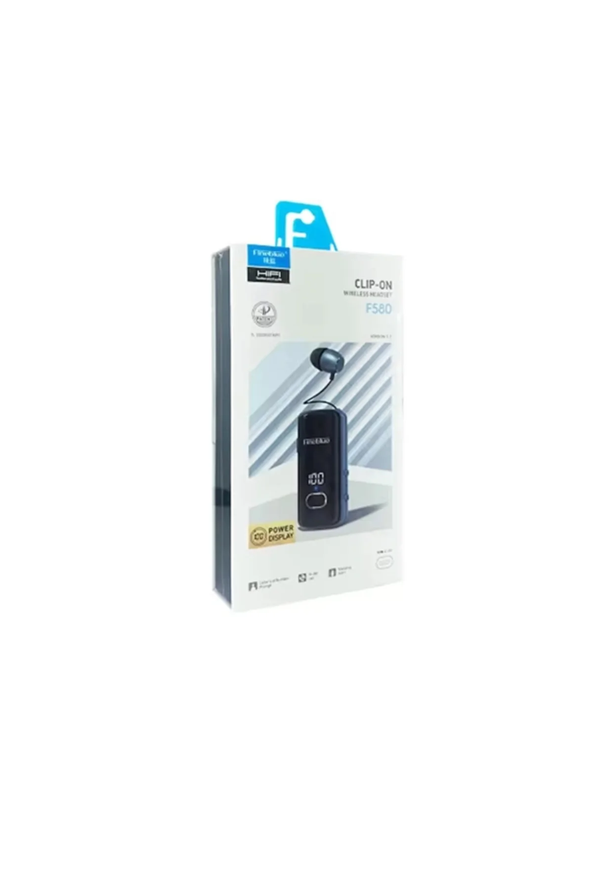Su Geçirmez Fineblue F580 Kulaklık – Dijital Ekranlı, Klipsli