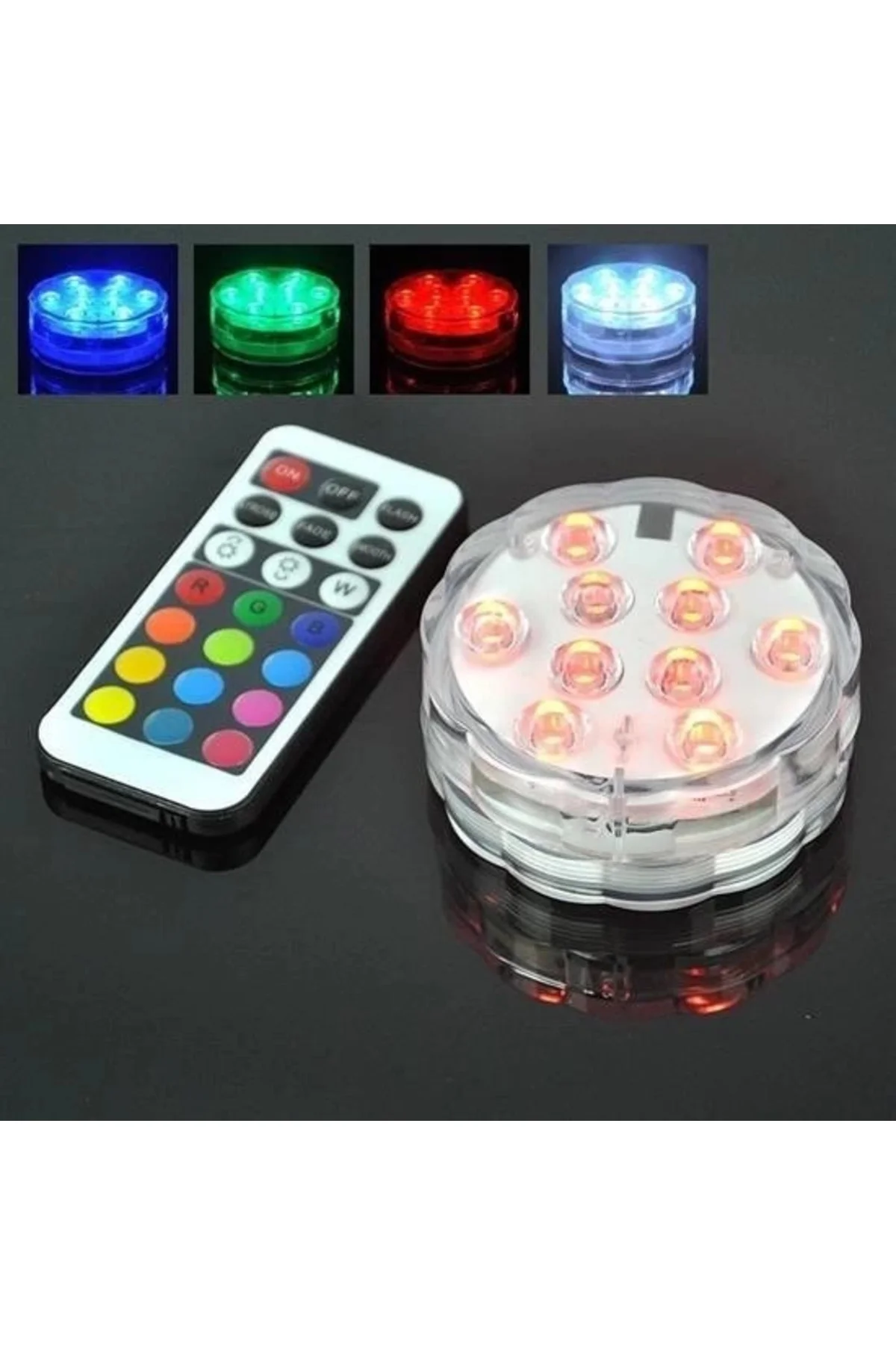 Su Geçirmez Kumandalı Renk Değiştiren Rgb Su Altı Led Lamba Spot Su Geçirmez Kumandalı Renk Değiştiren Rgb Su Altı Led Lamba Spot