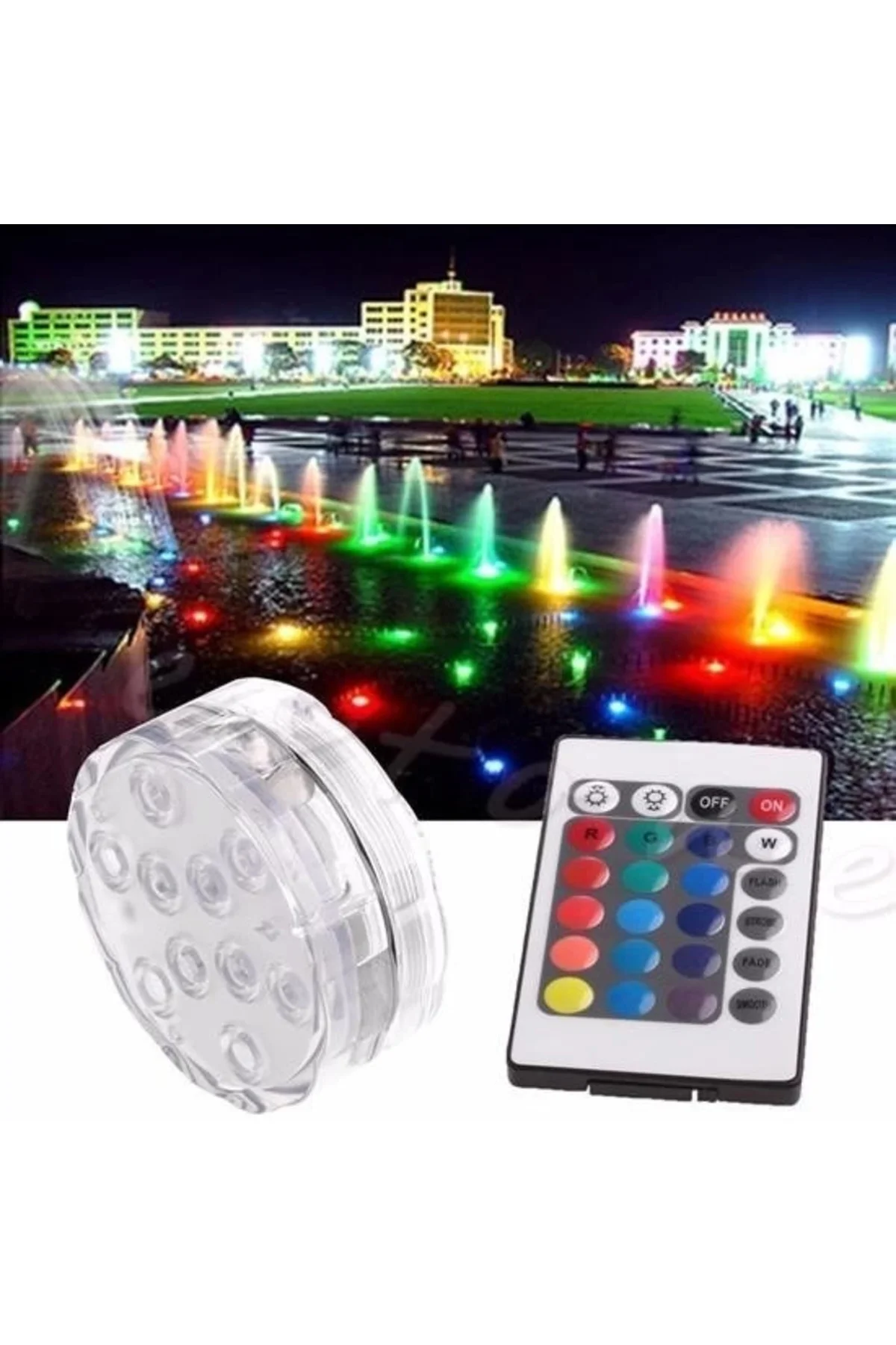 Su Geçirmez Kumandalı Renk Değiştiren Rgb Su Altı Led Lamba Spot Su Geçirmez Kumandalı Renk Değiştiren Rgb Su Altı Led Lamba Spot
