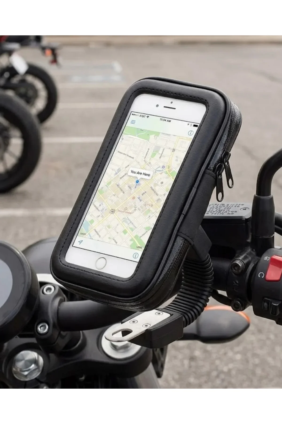 Su Geçirmez Motosiklet Scooter Telefon Standı Dokunmatik Ekranlı Bisiklet Tutucu