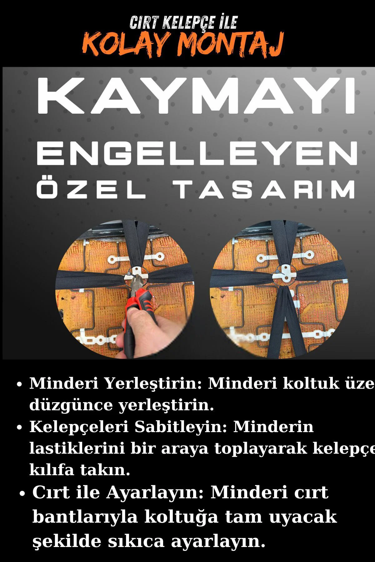 Su Geçirmez Ön Arka Araba Koltuk Minder Deri Siyah Oto Koltuk Minderi 3'lü Oturak Örtüsü Su Geçirmez Ön Arka Araba Koltuk Minder Deri Siyah Oto Koltuk Minderi 3'lü Oturak Örtüsü
