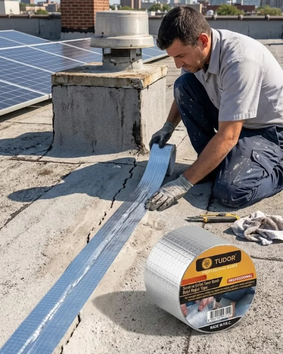 Su Geçirmez Sızdırmaz Tamir Bandı 72 MM 2 Metre Güçlü Yapışkanlı - Acil Damlama ve Çatlak Onarımı İçin