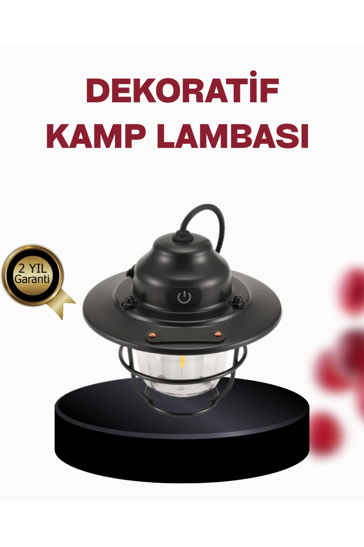 Su Geçirmez Taşınabilir Çadır Gece Lambası