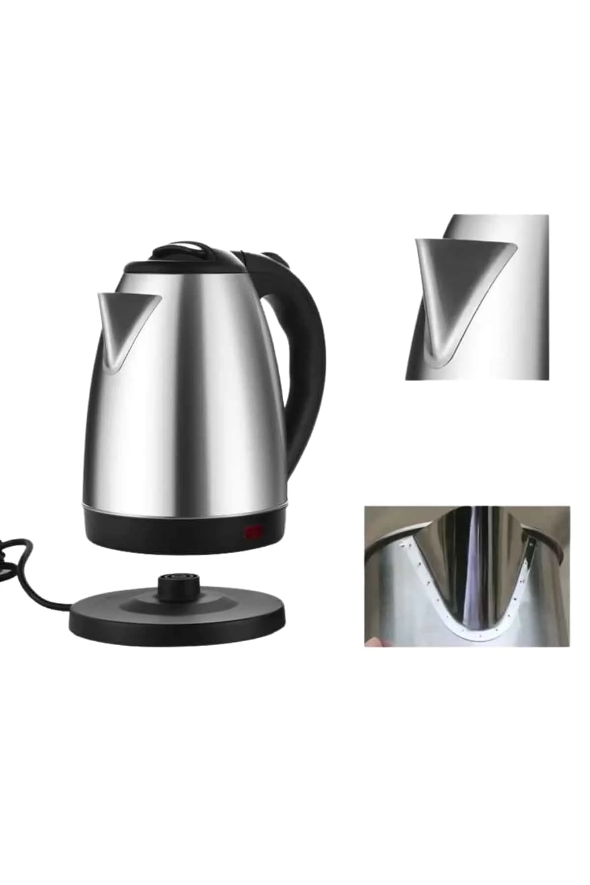 Su Isıtıcı 220 - 240 V Paslanmaz Çelik Kettle Uzun Ömürlü 2000 Wa