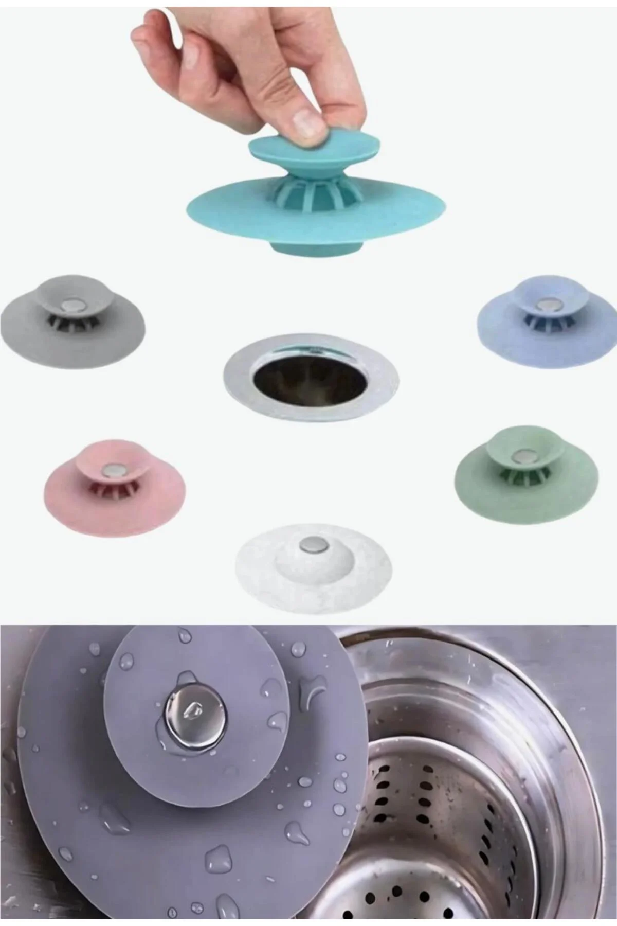 Su Kaçırmaz Lavabo Ve Küvet Tıkacı – Esnek, Çok Amaçlı Gider Tıpası (MUTFAK & BANYO) Su Kaçırmaz Lavabo Ve Küvet Tıkacı – Esnek, Çok Amaçlı Gider Tıpası (MUTFAK & BANYO)