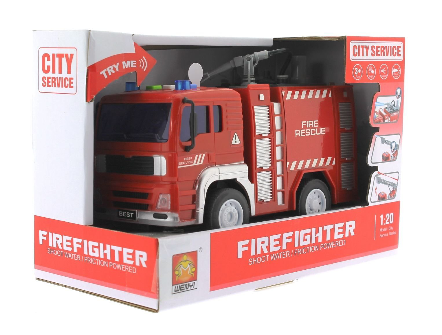 Su Püskürten Sesli ve Işıklı İtfaiye