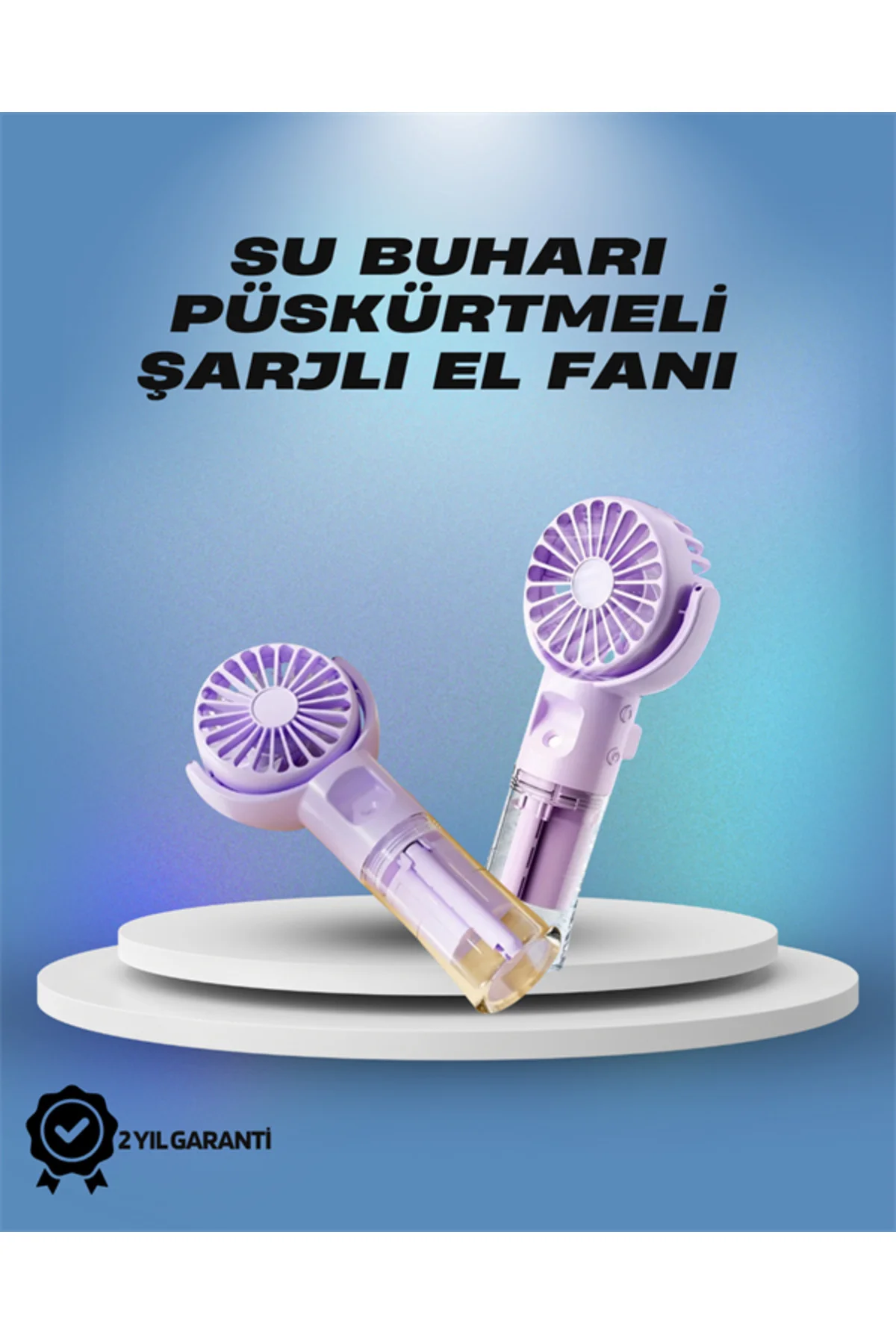 Su Sisi Püskürtmeli Taşınabilir El Fanı – Çocuk ve Öğrencilere Uy