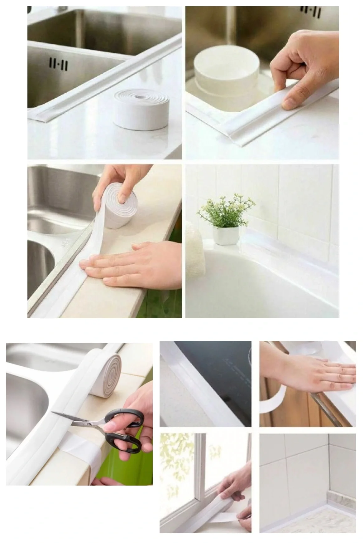 Su Sızdırmaz Bant Lavabo Küvet Kenar Bandı 4 Cm Su Sızdırmaz Bant Lavabo Küvet Kenar Bandı 4 Cm