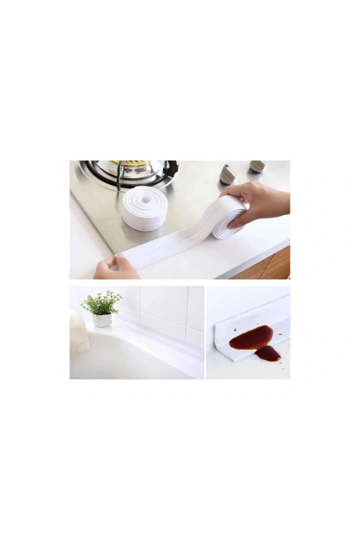 Su Sızdırmaz Bant Lavabo Küvet Kenar Bandı 4 Cm Su Sızdırmaz Bant Lavabo Küvet Kenar Bandı 4 Cm - Görsel 2