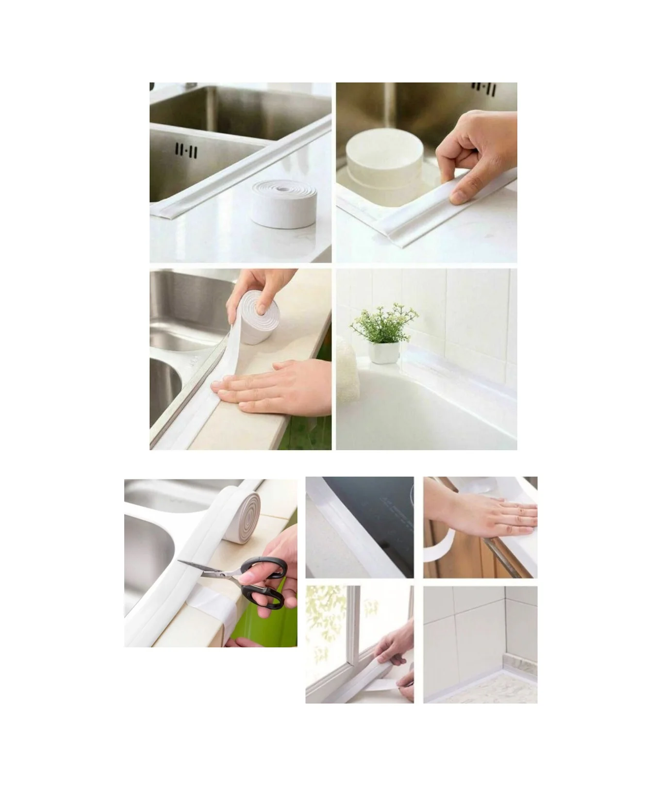 Su Sızdırmaz Bant Lavabo Küvet Kenar Bandı 4 Cm Su Sızdırmaz Bant Lavabo Küvet Kenar Bandı 4 Cm