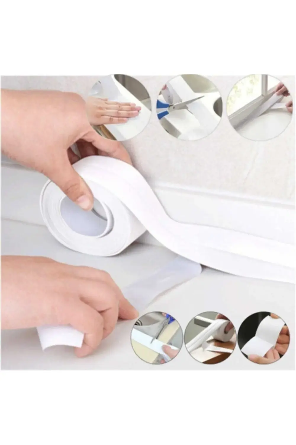 Su Sızdırmaz Bant Mutfak Banyo Lavabo Küvet Kenar Bandı Su Nem Ge