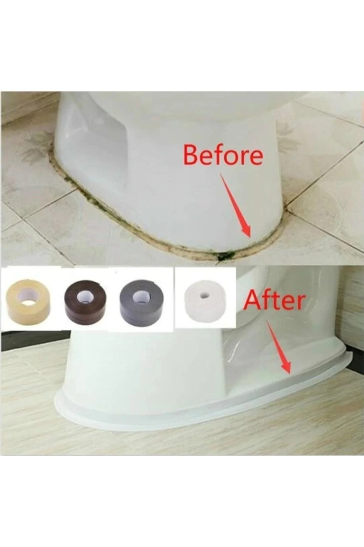 Su Sızdırmaz Banyo Duşakabin Küvet Kenar Mutfak Lavabo Ocak Izola