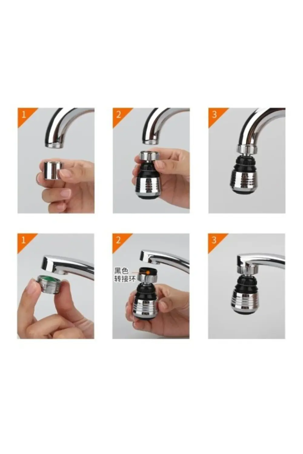 Su Tasarruflu 2 Modlu Musluk Başlığı Kısa