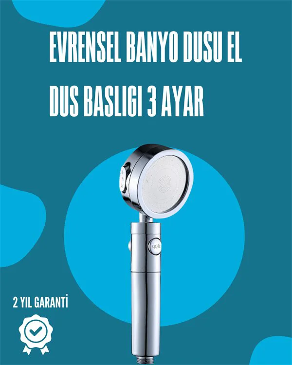 Su Tasarruflu ve Kolay Kurulumlu El Duş Başlığı – Yüksek Performanslı 3 Modlu Duş Sistemi