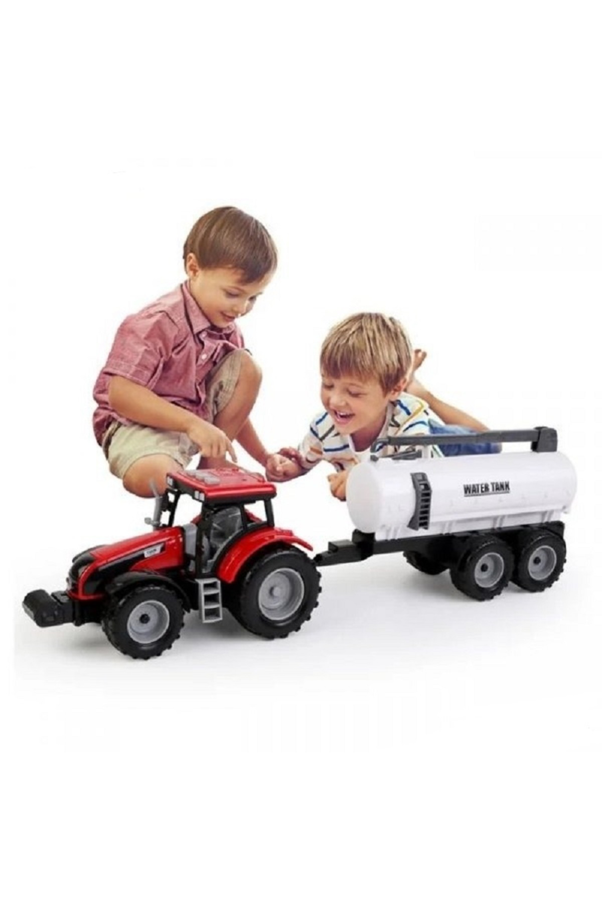 Oyuncak Store Su Taşiyan Tanker Sesli İşikli Remorklu Traktör Çiftçi Traktörü