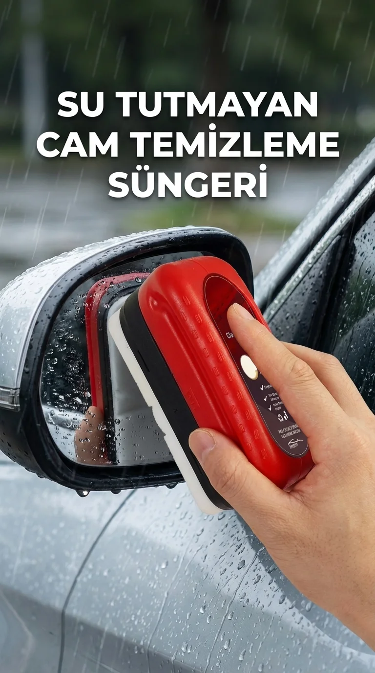 Su Tutmayan Araç Camı Temizleme Süngeri 2'li Paket