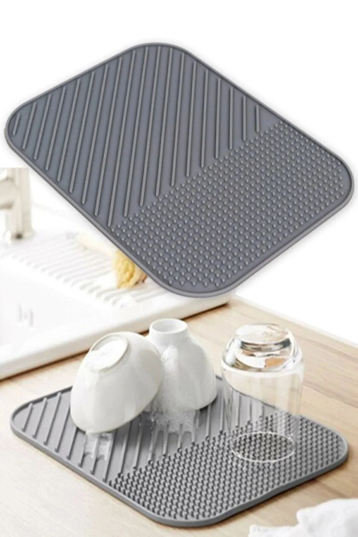 Su Tutucu Bulaşıklık Kurutmalık Musluk Matı Mutfak Ve Musluk Tezg