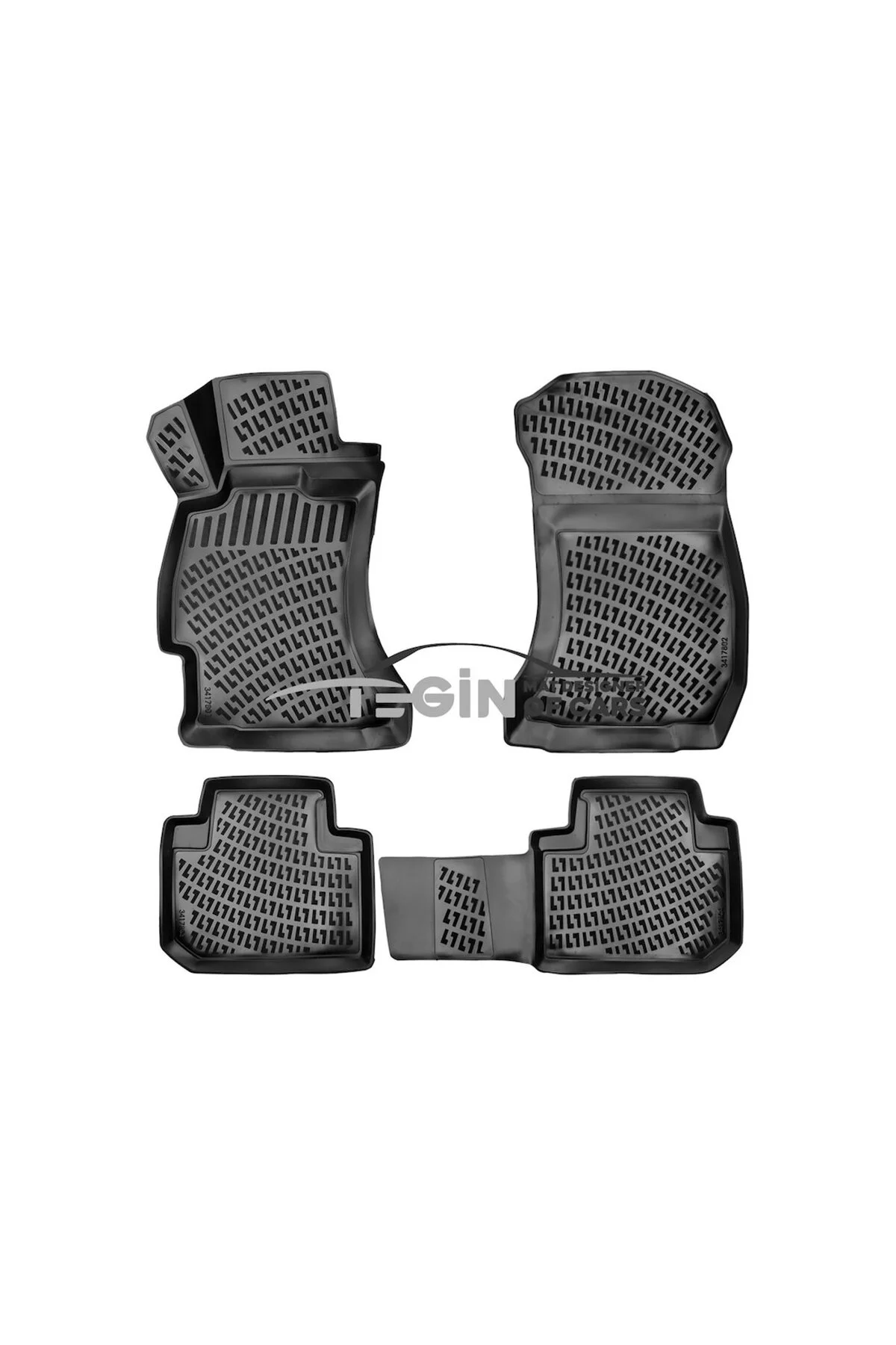 Subaru Forester 2007-2012 Premium Siyah 3D Havuzlu Paspas