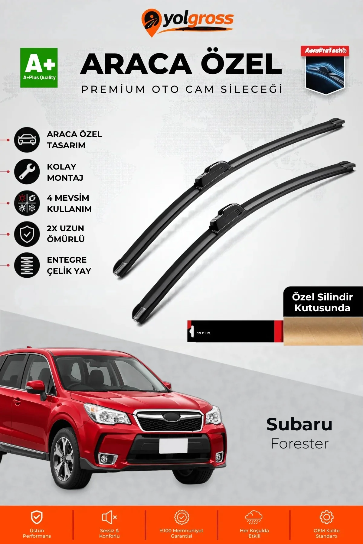 Subaru Forester Ön Cam Silecek Seti 2012-2018 Premium Araca Özel 65-40 Cm A+ Kalite Subaru Forester Ön Cam Silecek Seti 2012-2018 Premium Araca Özel 65-40 Cm A+ Kalite