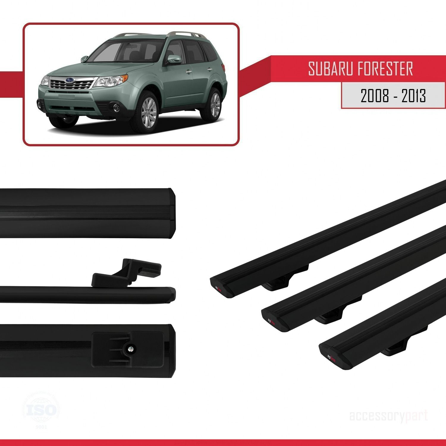 Subaru Forester 2008-2013 Arası ile uyumlu Basic Model Ara Atkı T