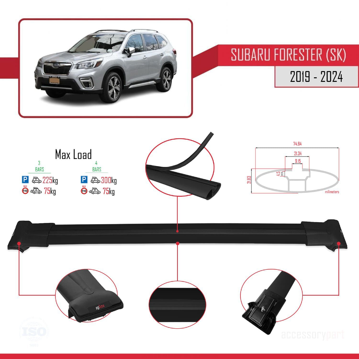 Subaru Forester (SK) 2019 ve Sonrası ile Uyumlu FLY Model Ara Atk