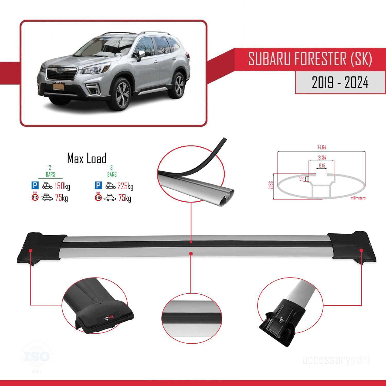 Subaru Forester (SK) 2019 ve Sonrası ile Uyumlu FLY Model Ara Atk