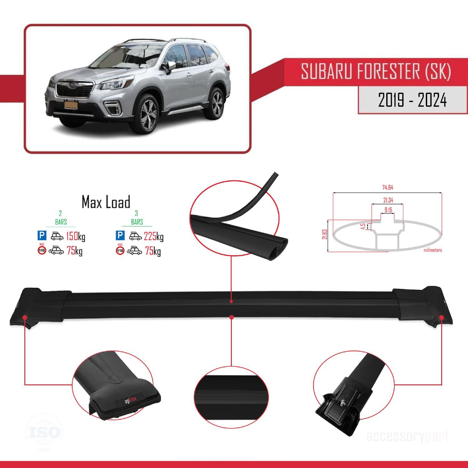 Subaru Forester (SK) 2019 ve Sonrası ile Uyumlu FLY Model Ara Atk
