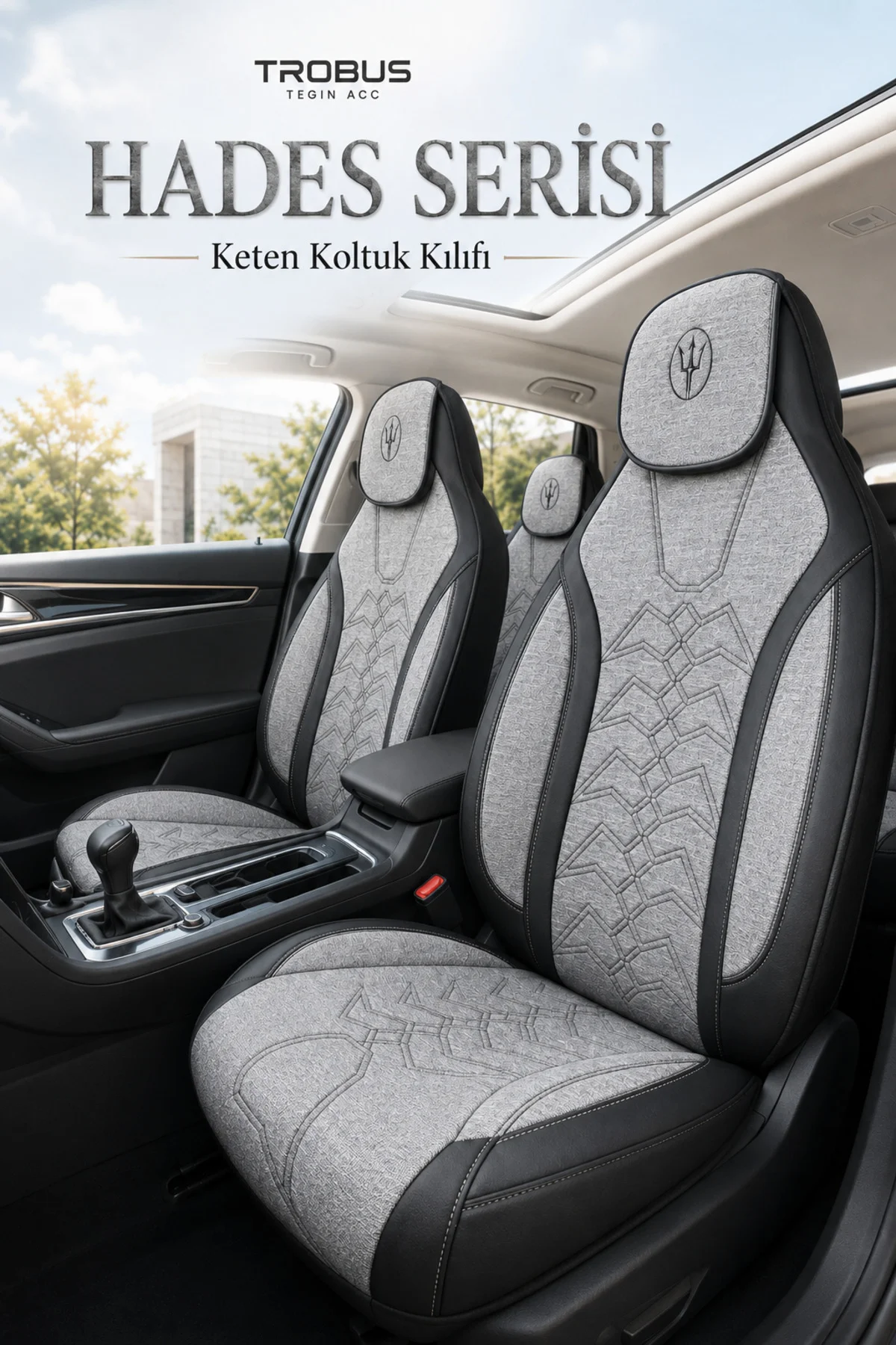 Subaru Impreza 2008-2011 Uyumlu Hades Serisi Keten Oto Koltuk Kılıfı Gri Siyah Subaru Impreza 2008-2011 Uyumlu Hades Serisi Keten Oto Koltuk Kılıfı Gri Siyah