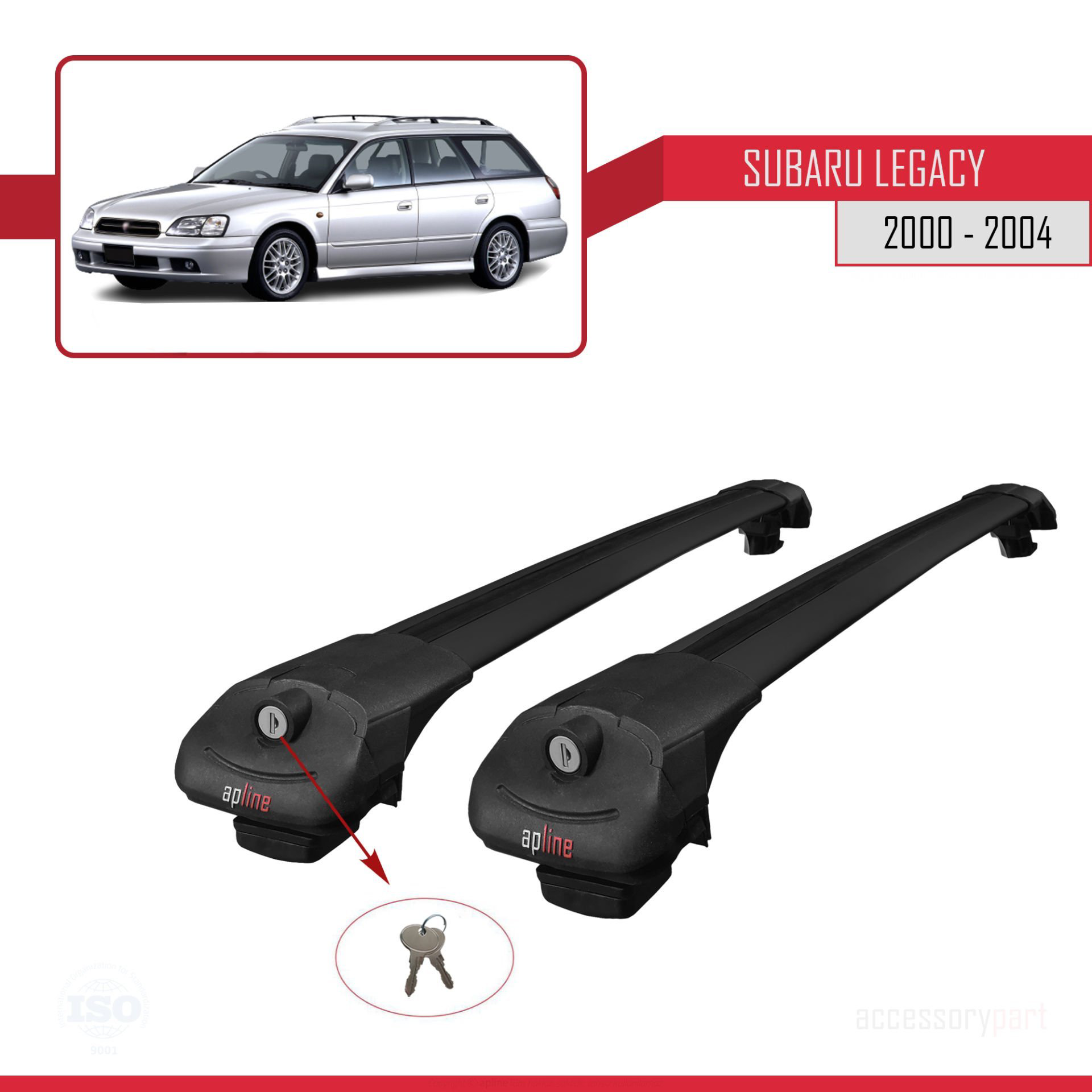 Subaru Legacy 2000-2004 Arası ile uyumlu ACE-1 Ara Atkı Tavan Bar