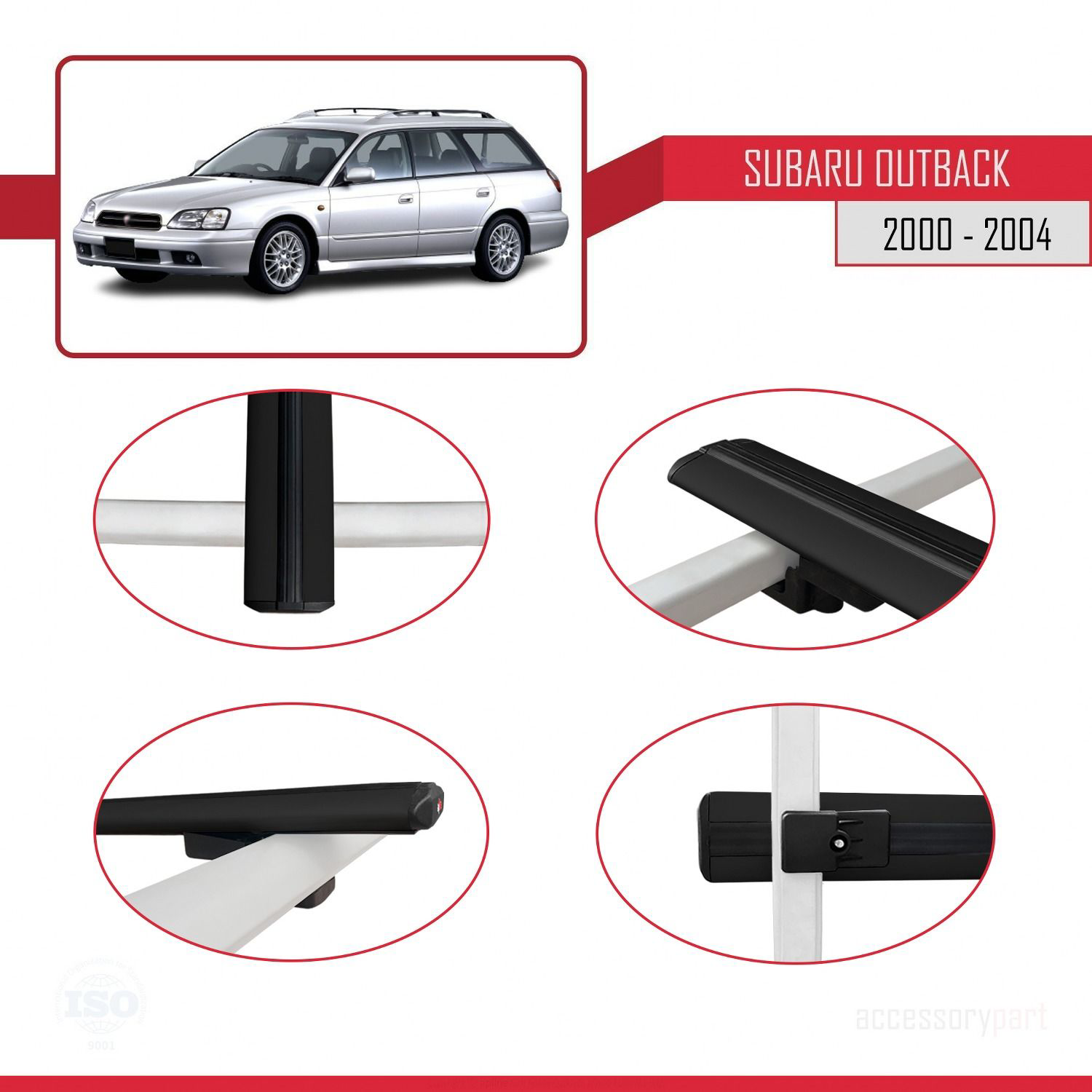 Subaru Outback 2000-2004 Arası ile uyumlu Basic Model Ara Atkı Ta