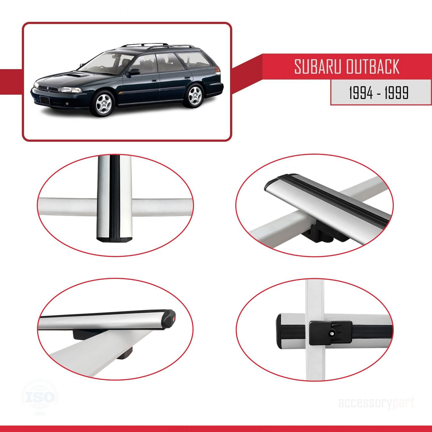 Subaru Outback 1994-1999 Arası ile uyumlu Basic Model Ara Atkı Ta