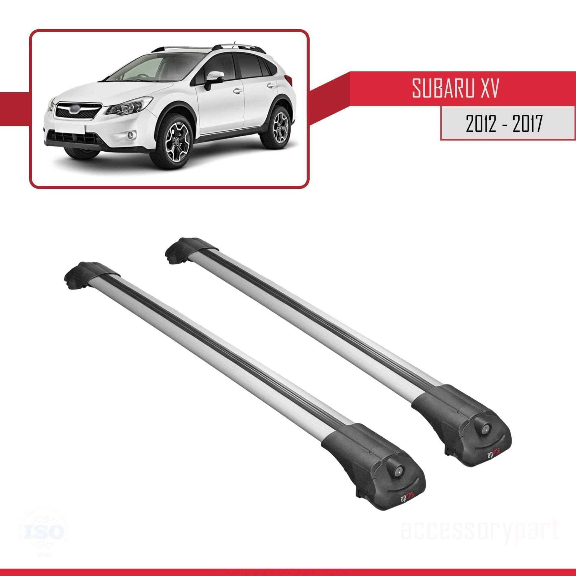 Subaru XV 2012-2017 Arası ile uyumlu ACE-1 Ara Atkı Tavan Barı GR