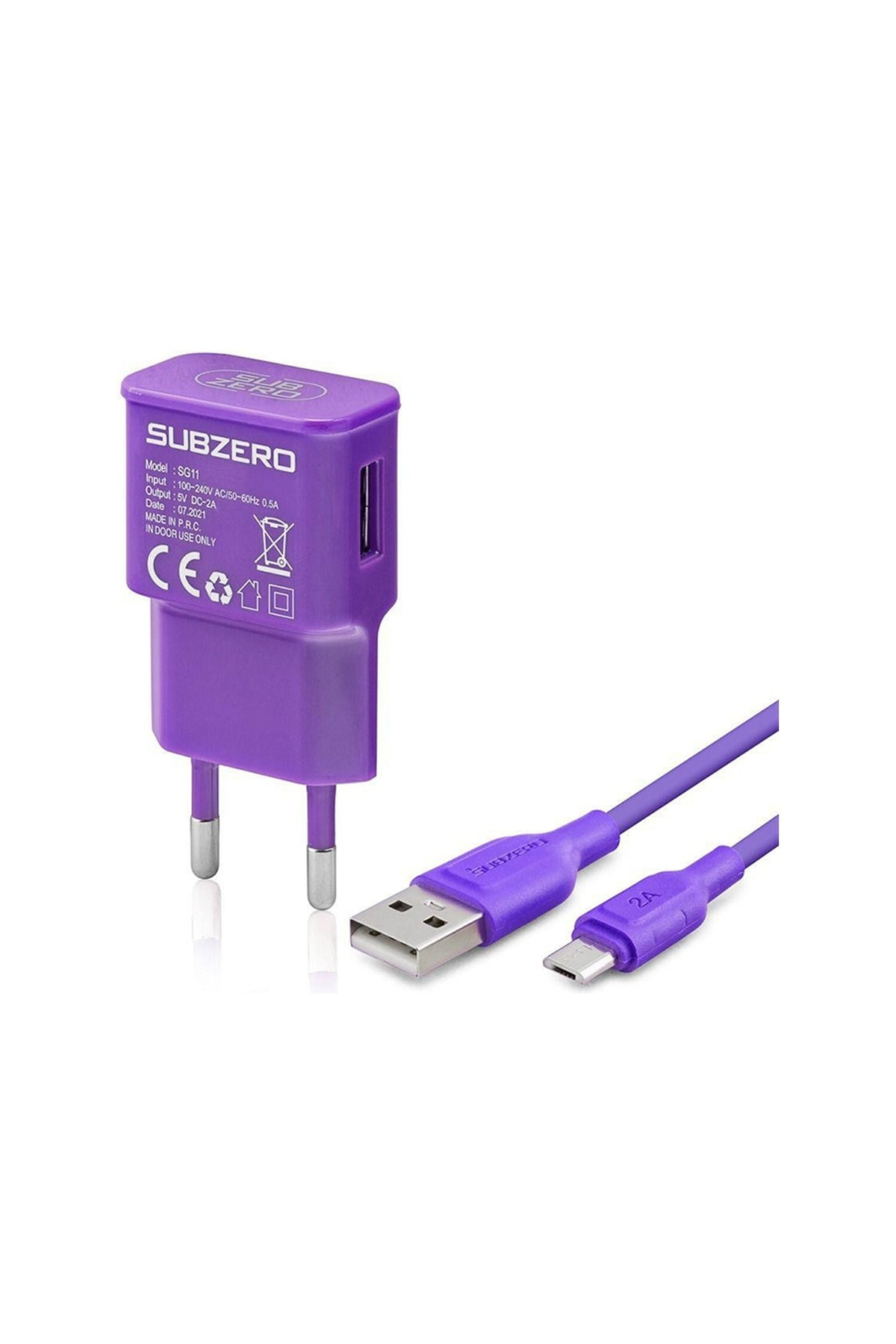 Subzero Şarj Cihazı, 2.0a 5 V Micro Usb Renkli Şarj Aleti Ev Tipi Subzero Şarj Cihazı, 2.0a 5 V Micro Usb Renkli Şarj Aleti Ev Tipi