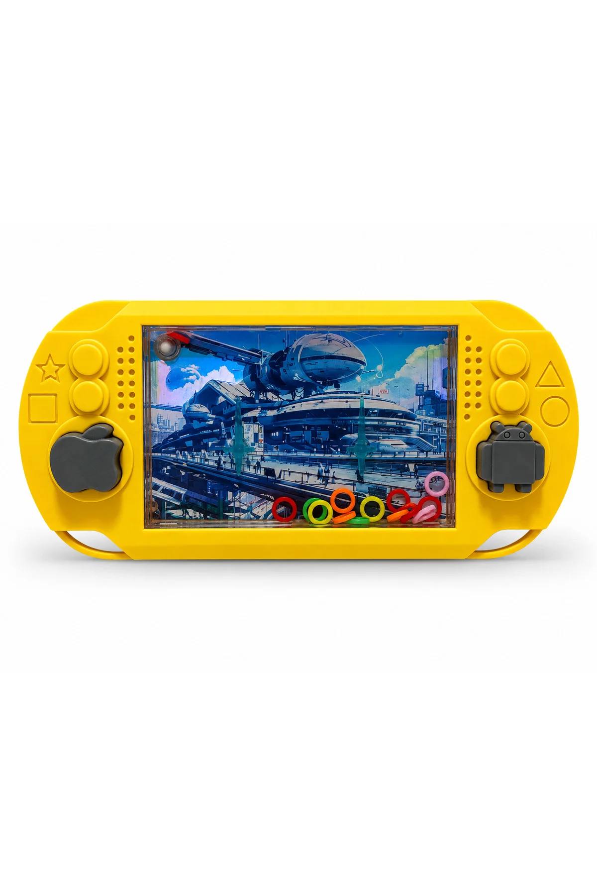 Suda Halka Geçirme Oyunu Retro Su Oyuncağı Mini El Konsolu Çocuk 
