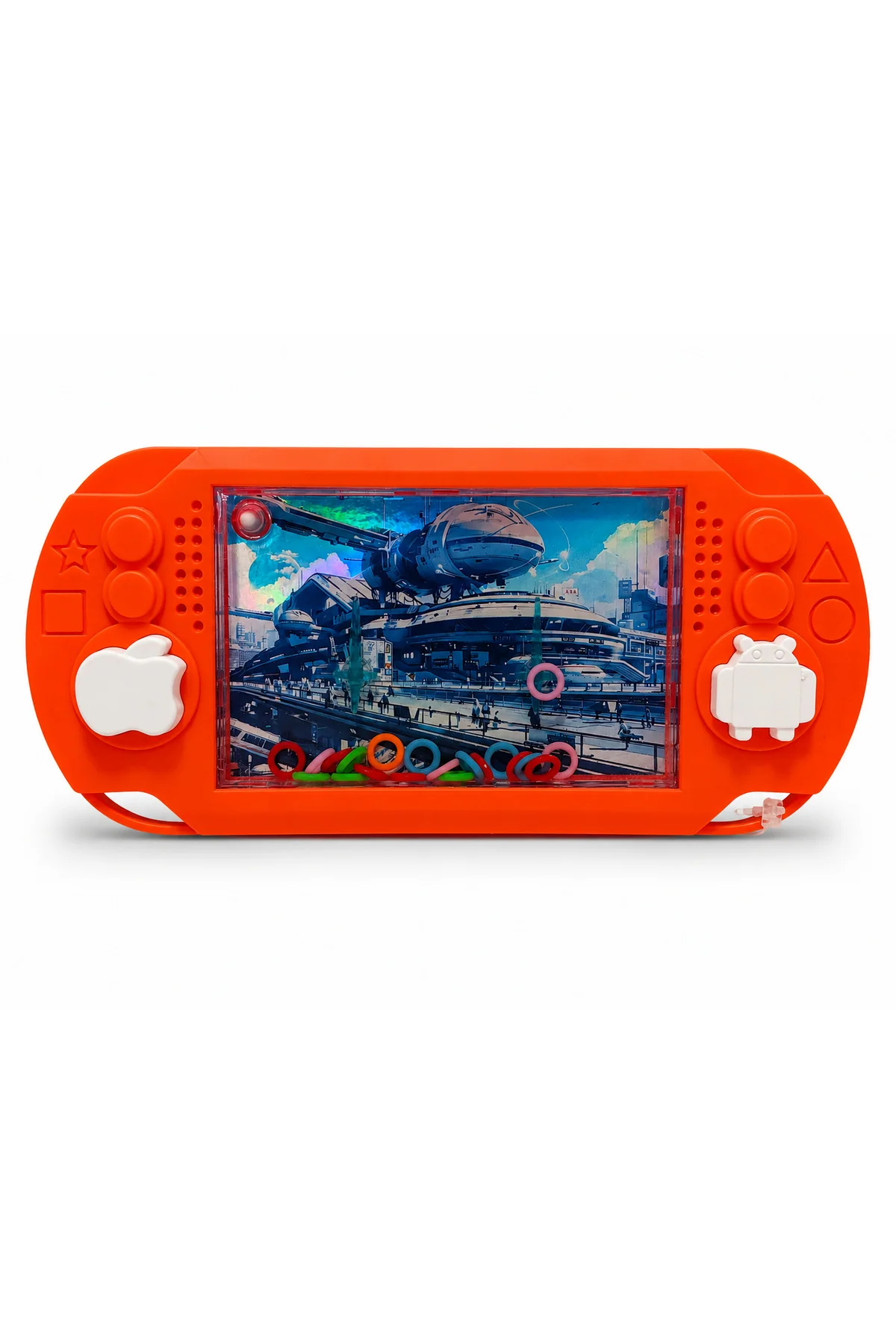 Suda Halka Geçirme Oyunu Retro Su Oyuncağı Mini El Konsolu Çocuk 