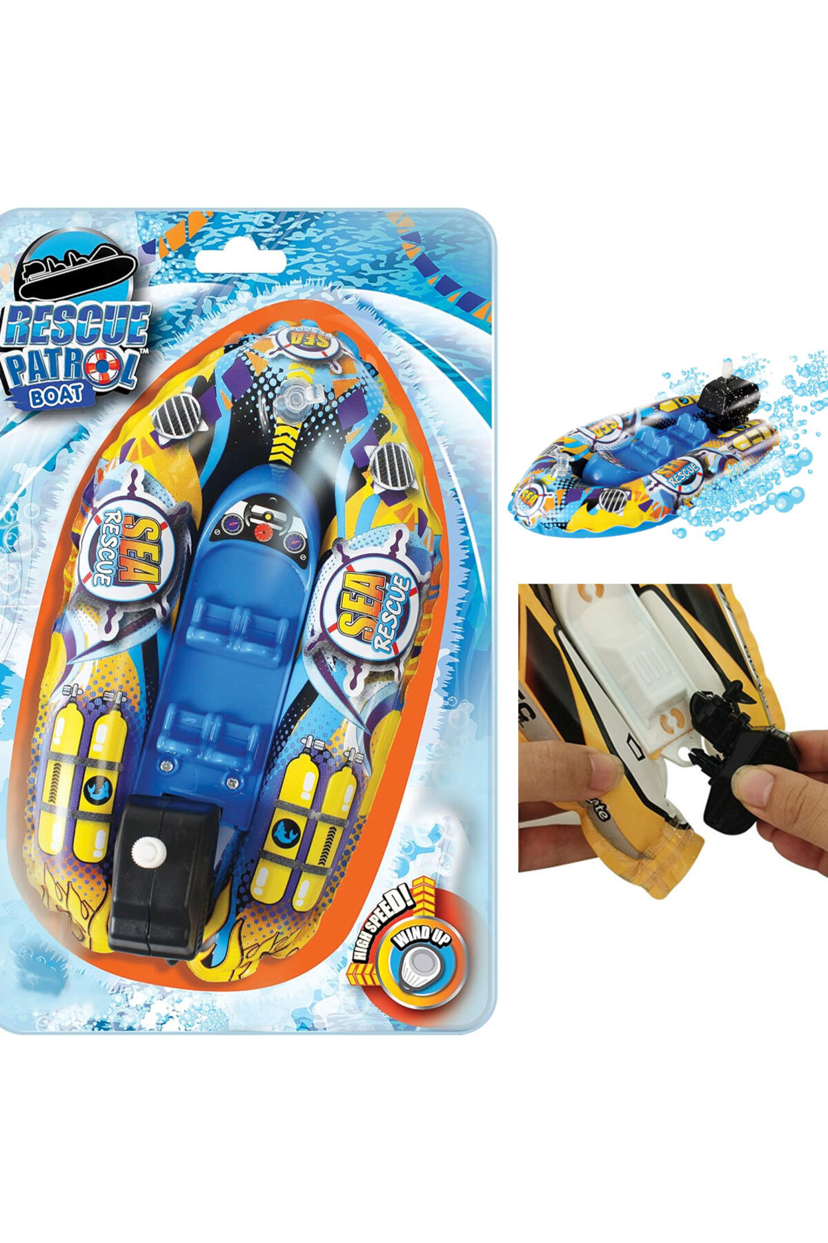 Vardem Suda Yüzen Tekne Bot - Eğlenceli Kurmali Tekne Bot Banyo Oyuncakl