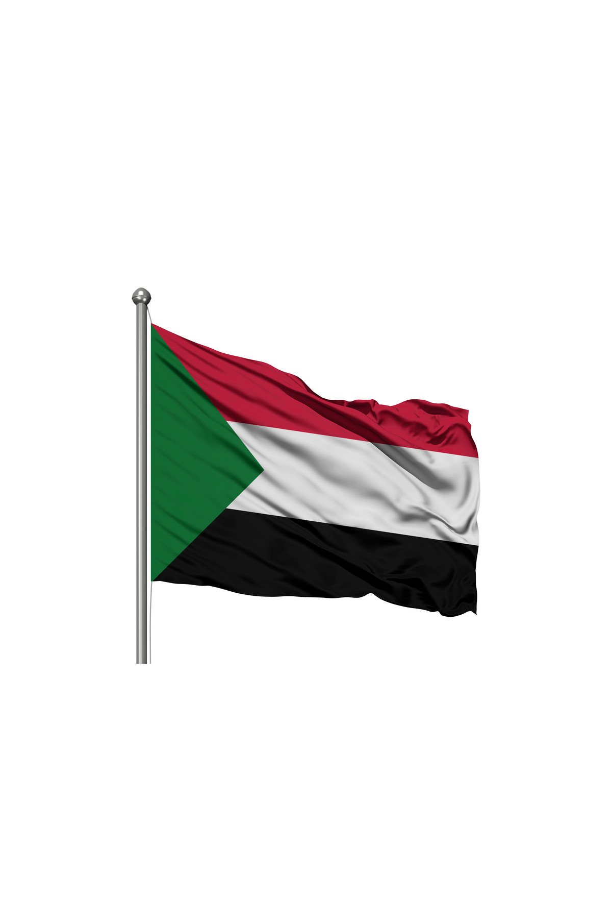 Sudan Devleti Bayrağı - Premium Raşel Kumaş 600x900cm