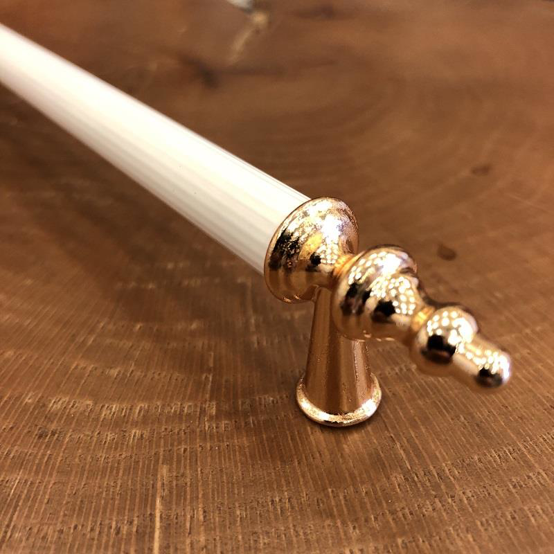 Gürçay Hırdavat Sude Kulp Altın Beyaz 224Mm - 2 Adet Gürçay Hırdavat Sude Kulp Altın Beyaz 224Mm - 2 Adet