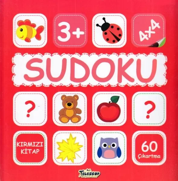 Sudoku 4x4 Kırmızı Kitap