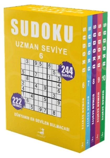 Sudoku Uzman Seviye 5 Kitap Set Sudoku Uzman Seviye 5 Kitap Set