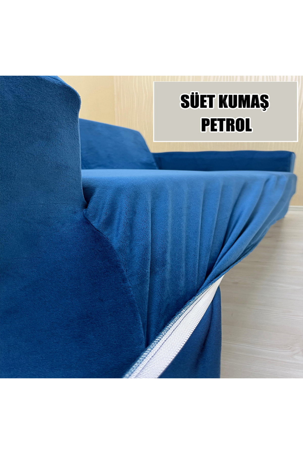 Home Süet Detayli Angora Kumaş Tekli Koltuk & Berjer Koltuk Kilifi
